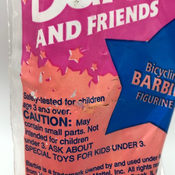 Vintage 1994 Bicyclin’ Barbie Figurine Mattel Barbie and Friends McDonald’s Toy - Picture 5 of 6